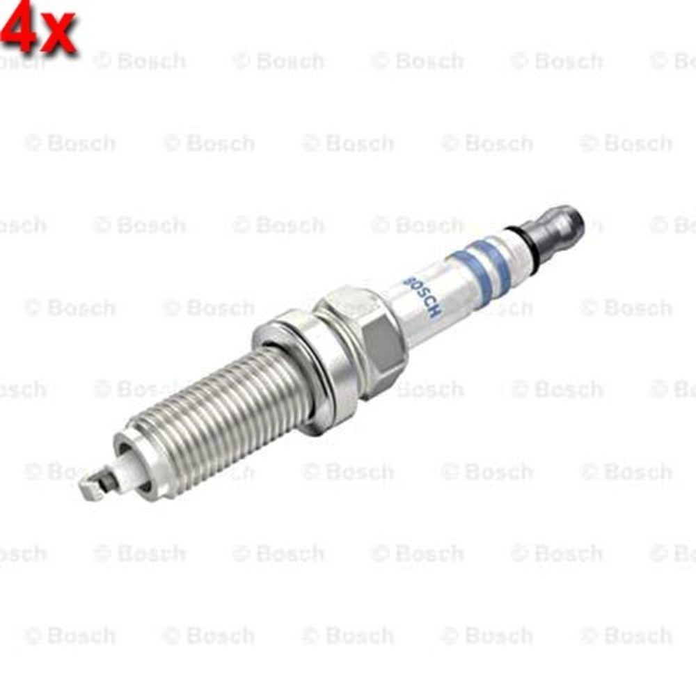 BOSCH 4x Spark Plug Kit For CITROEN DACIA NISSAN PEUGEOT PROTON 01-16 0242129800