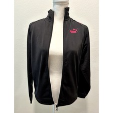 Puma Womens Piped Track Jacket - 680672-55 - Puma Black/Garnet Rose - XS B71