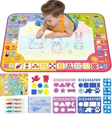 Water Doodle Mat 32 x 24 Inches Kids Water Painting Doodle Drawing Mat Toy Writi