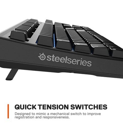 SteelSeries Apex 100 Gaming Keyboard Tactile Silent 64435 - Black