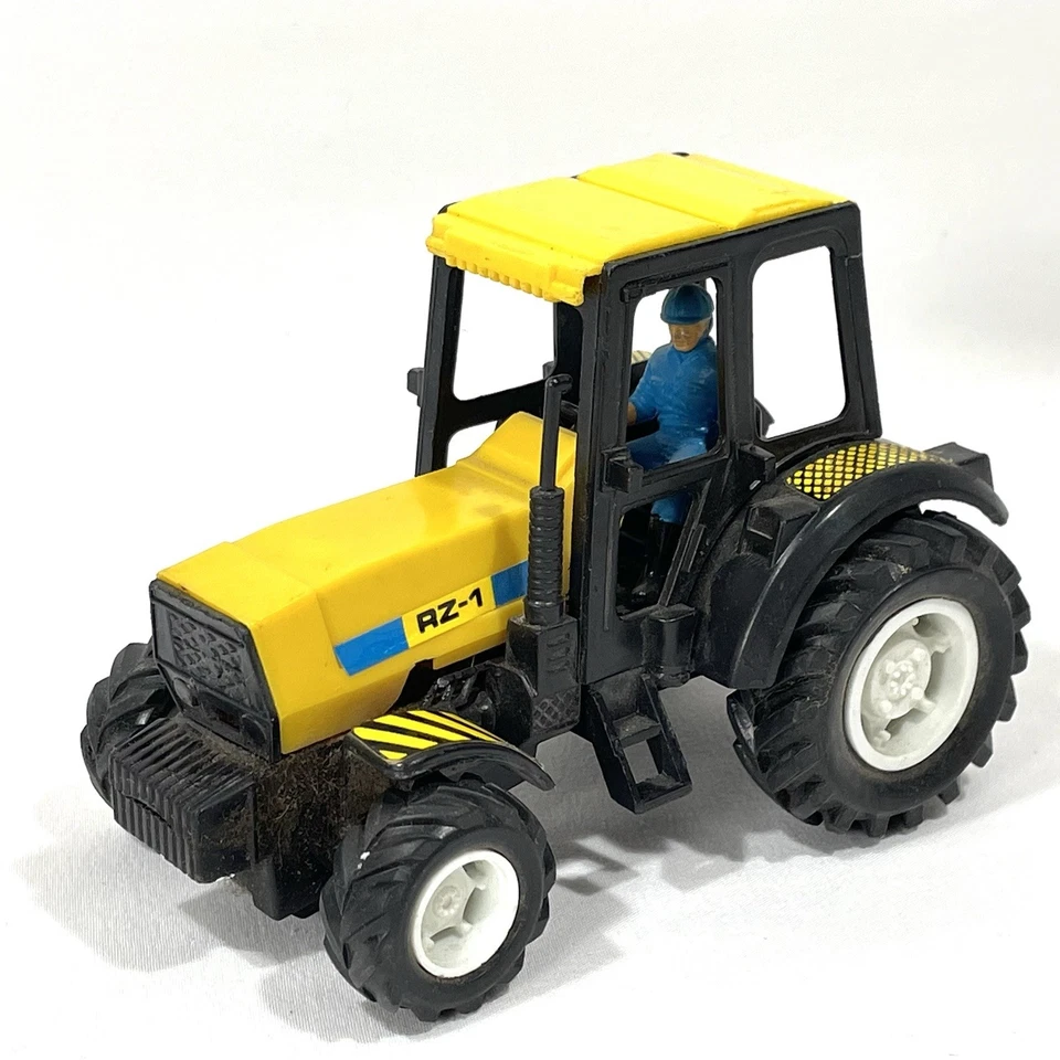 Vintage New Ray RZ-1 Push Yellow Tractor 5" - Image 3 of 4