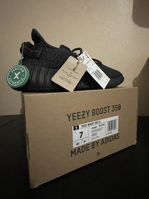 Adidas Yeezy Boost 350 V2 Black [Reflective'] Size 7 NEW W/ BOX, AUTHENTICATED