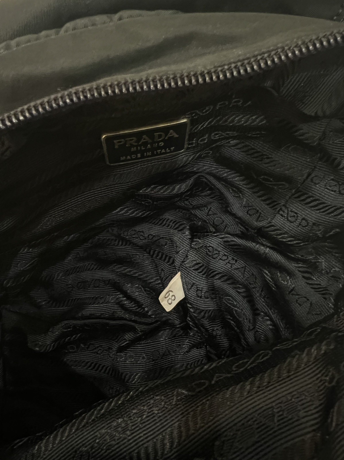 PRADA small Backpack Mini Black Nylon vintage Y2K… - image 9