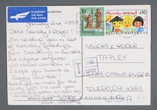 MayfairStamps Austria 1997 UNICEF Anniversary Salzburg to Toledo OH Air Mail Pos