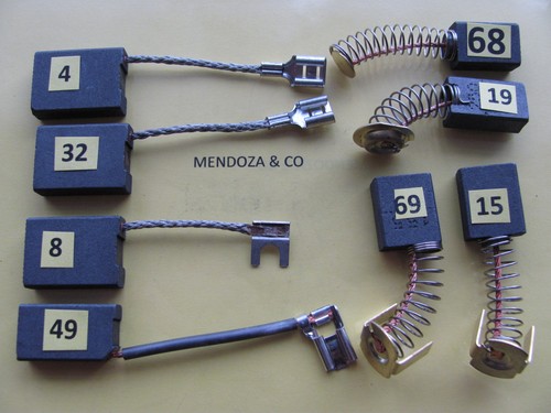 Carbon brush set 2pcs BOSCH,SKIL,MAKITA,METABO,HITACHI,AEG,KOSOKU,KINPOW,TIP - Imagen 8 de 12