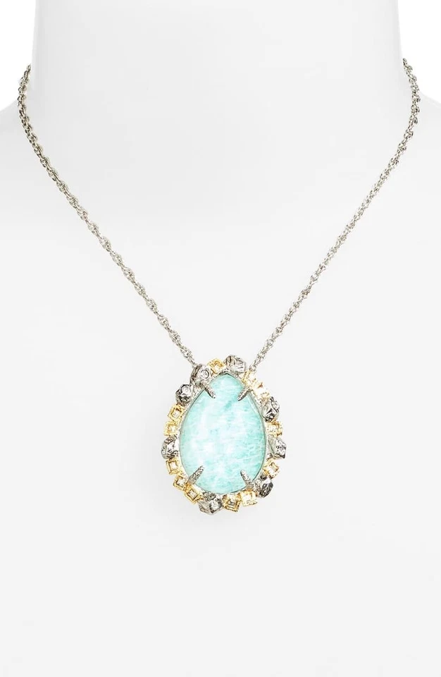 Alexis Bittar 167249 Mujer Elementos Colgante Collar Plata/Amazonita Foto 2 de 2