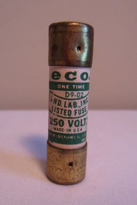 ECO D9-02 FPE 250V AC 30 Amp 30A 250 Volt One-Time Fuse x1 NOS NEW NO BOX