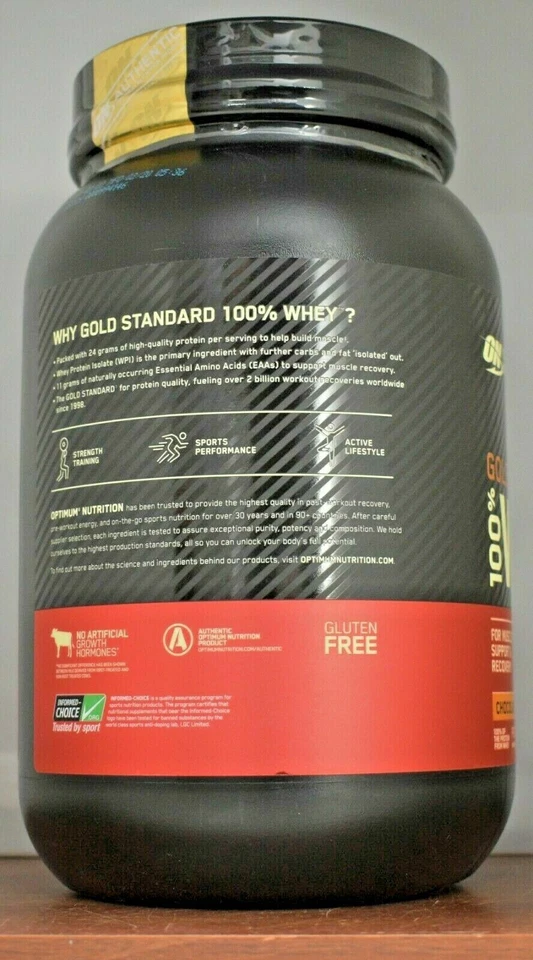 Gold Standard Whey 100% Protein 2 lb Optimum Nutrition ON Isolate  Choose Flavor - Image 4 of 4