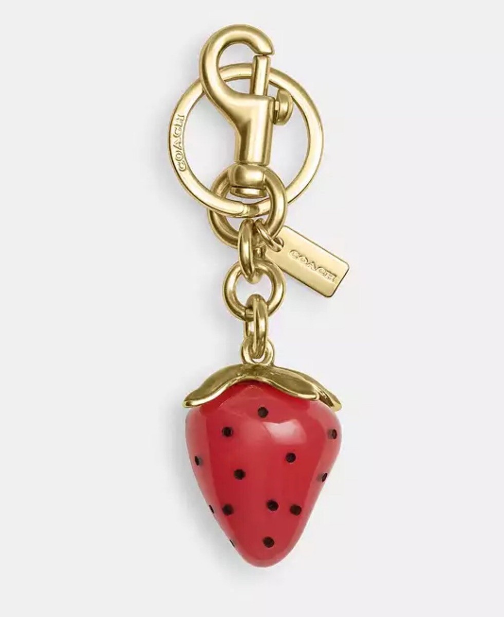 COACH レディース 雑貨 530125 RHO 030 NWT Coach X Observed By Us Resin Strawberry Bag Charm