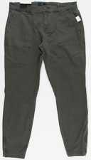NWT Womens GAP Utility Jogger Pants Zip Ankle Douglas Fir - 950327 T10 