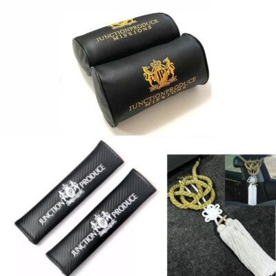 Junction Vip Pillows JUNCTION PRODUCE VIP BK/GD Neck Pillow Headrest+WH Charm Kin Tsuna Rope ...