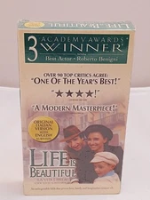 LIFE IS BEAUTIFUL ITALIAN VERSION ENGLISH SUBTITLES GREEN VARIANT RARE VIDEO VHS