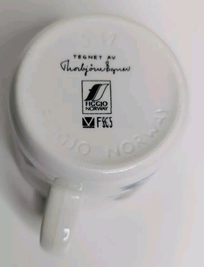 Figgjo Norway Thorbjorn Egner Kardemomme by Robbers Childrens Mug MINT