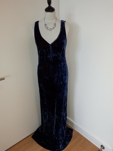 midnight blue velvet dress uk
