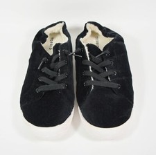 Torrid Black Velvet Fleece Lined Low Sneakers Flats Shoes Sz 11WW