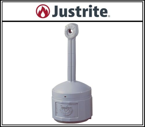 JUSTRITE Standascher D419xH978mm grau Standaschenbecher wetter- + korrosionsfest - Bild 1 von 1