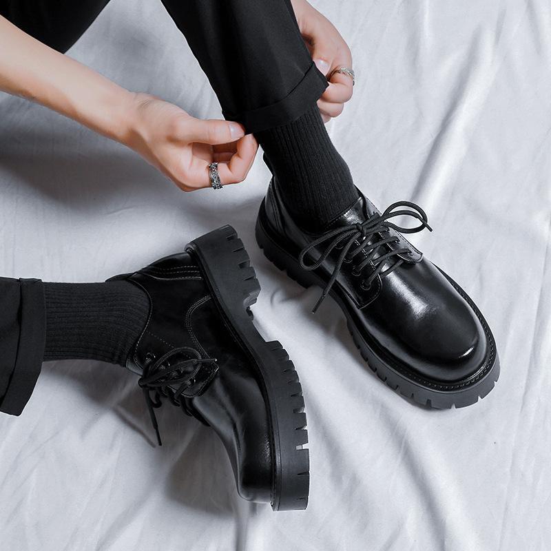 SAOLA Scarpe stringate uomo punta tonda plateau eleganti business casual outdoor