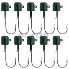 10pcs Ned Rig Mushroom Jigs 1/16-1/4oz Mustad Hook Bass Lead Jig Freshwater