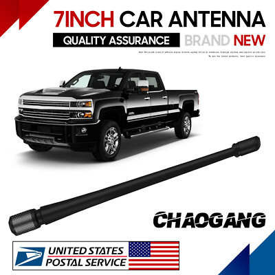 7'' SHORT Custom Flexible Rubber Antenna Mast FITS Chevr Silverado 1500 1985-2023