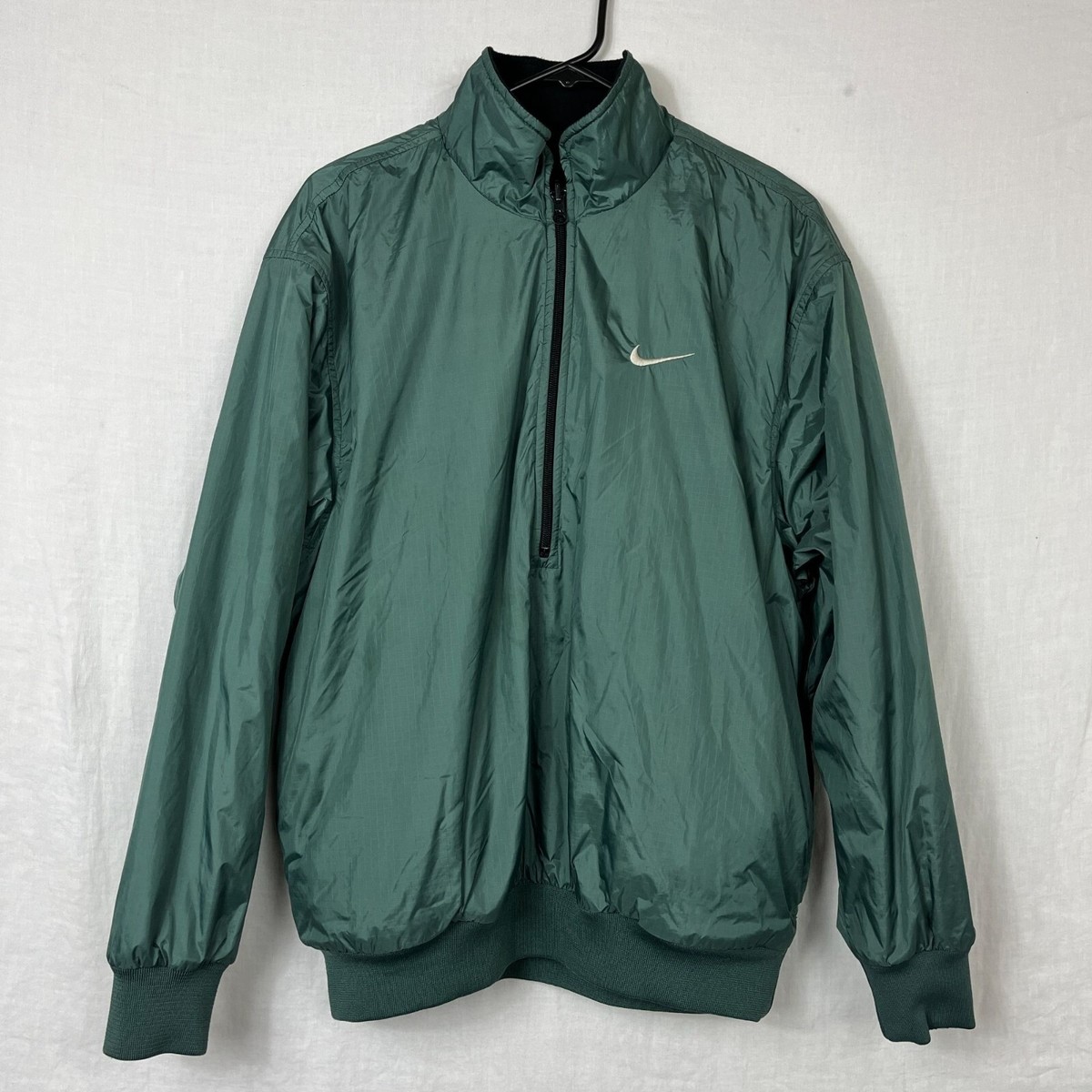 Nike Therma Fit Reversible Pullover Jacket 1/2 Zip Mens S Nylon  