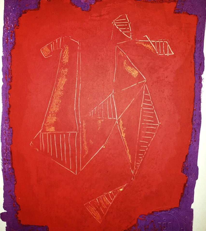 MARINO MARINI (1901 - 1980) Оригинальная ПОДПИСАННАЯ Литография с Штампом Издателя - Изображение 4 из 4