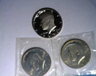 1978 P D S Kennedy halfs unc in mint cello and proof