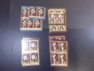 Rumänien 2013 10x Serie "Rosen auf Gemälden" /MNH Mi.Nr.6762/65 ME 160
