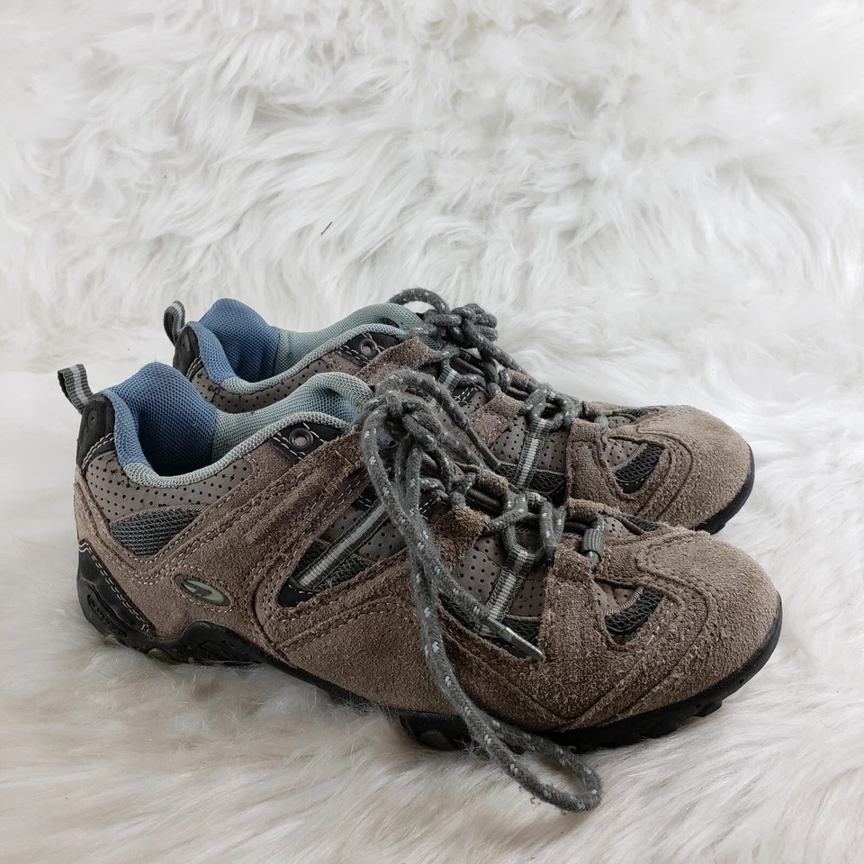 Botas de senderismo al aire libre de cuero marrón intrépido HI-TEC para mujer talla US 7 EU 38 Foto 3 de 4