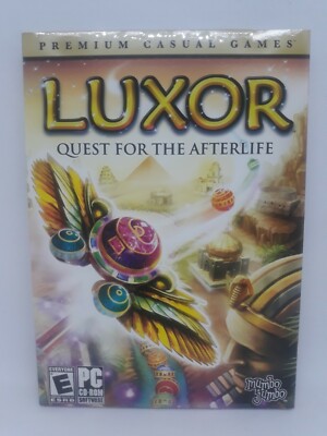 Luxor: Quest for the Afterlife * Brand New PC Action Puzzle Game  Win Vista / XP