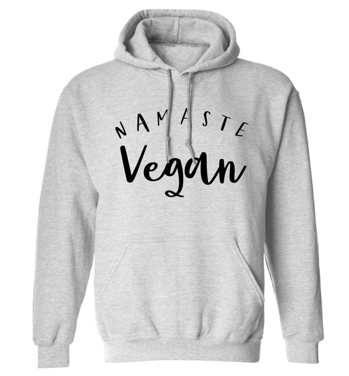 Namaste vegan, hoodie sweatshirt food menu green healthy hipster gift 5502