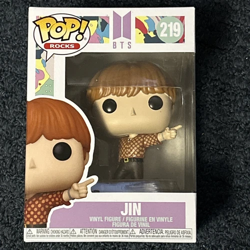 Funko Pop! Rocks! BTS - Jin #219 Vinyl Figure BRAND NEW IN BOX Mint Condition