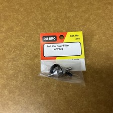 Du-Bro #340 In-Line Fuel Filter W/Plug New