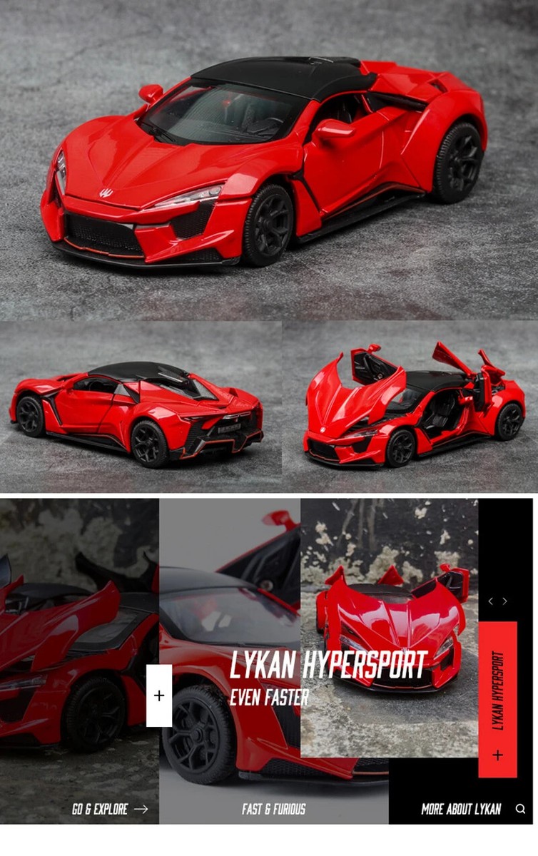 1:32 Fast & Furious Lykan Hypersport Alloy Sports Car Model