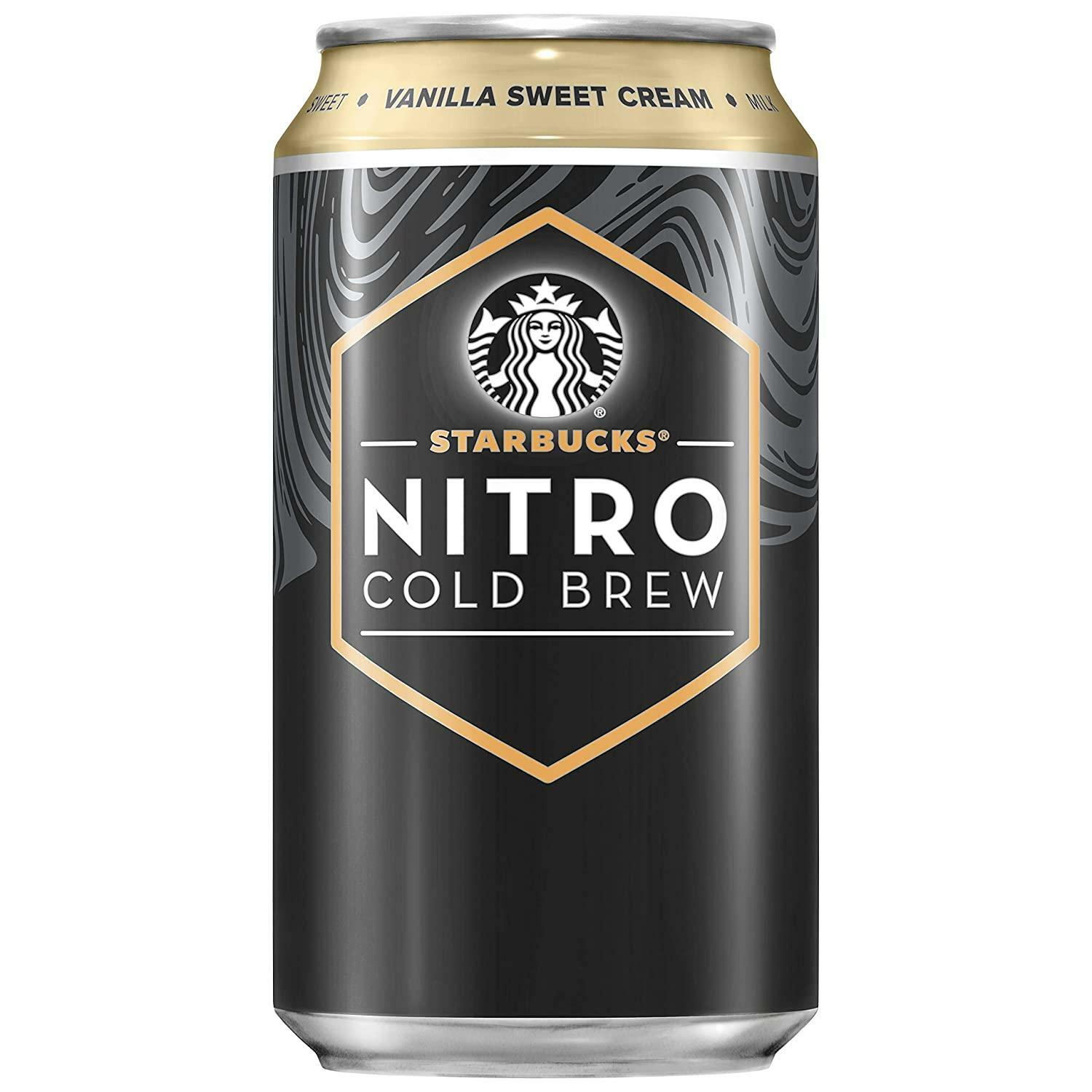 8 Pack Starbucks Nitro Cold Brew Vanilla For Sweet Cream Maximum 9.6 Fl