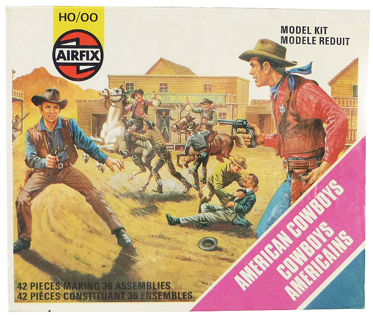 Airfix #S7 (1707) - HO American Cowboys - mint sealed box 1/72nd