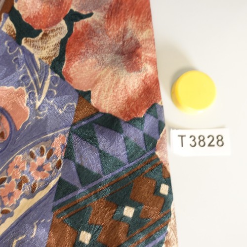 VTG 80s HARVE BENARD Neck Tie Men Floral Paisley Silk Boho Formal Designer USA - Picture 8 of 8