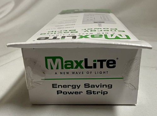 MaxLite Electric Power Strip 8 Outlets 4ft Power Cord Energy Saver 125VAC/15A - Picture 7 of 7
