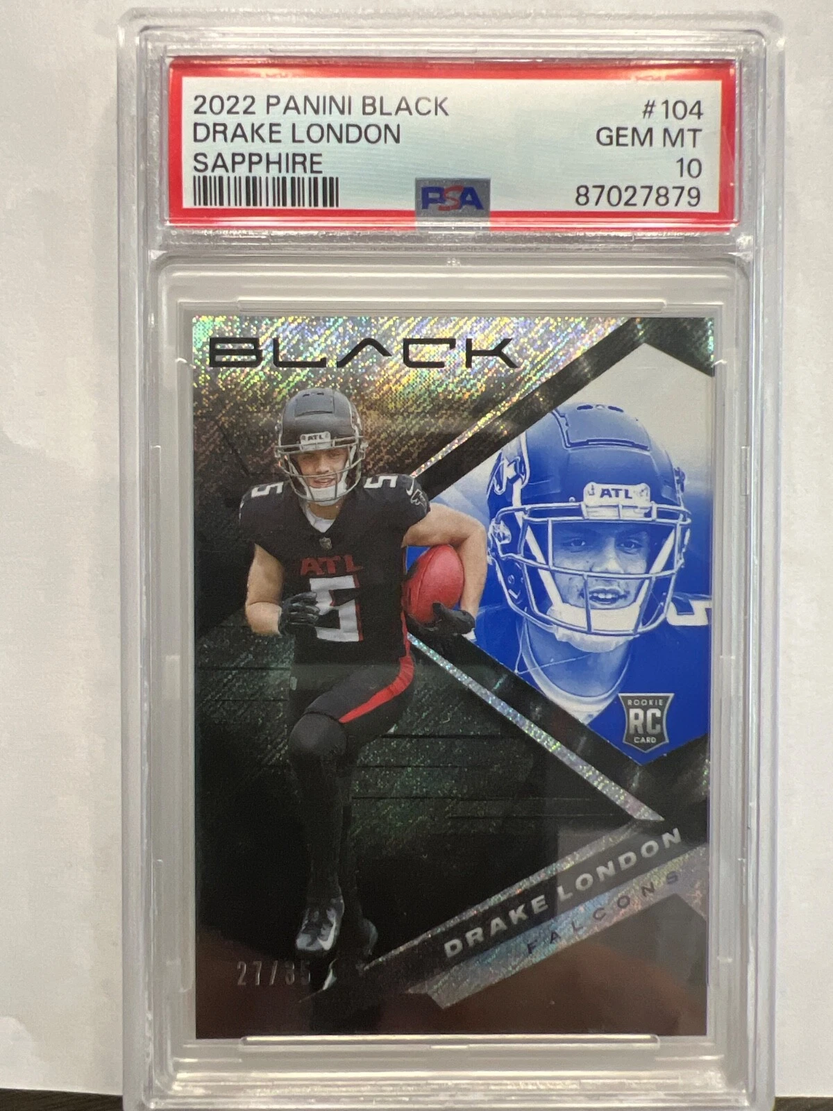 Drake London Panini Black #104 Sapphire