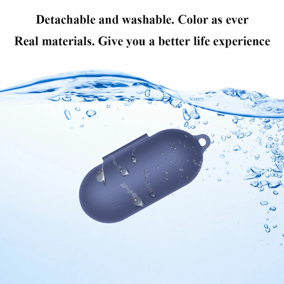 Para Sony WF-C500, Estuche de Carga de Silicona Antigolpes Cubierta Hebilla de Auricular Foto 2 de 4