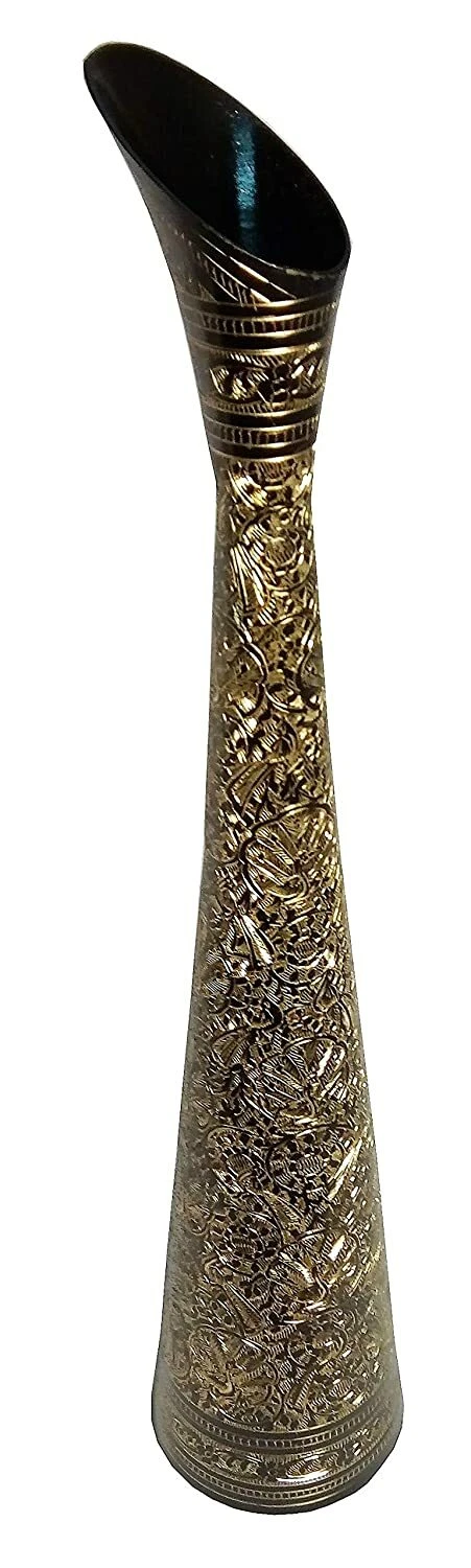 Nuovo Decorativo Aspetto Antico Design Ottone Fiore Vaso per Casa Ufficio