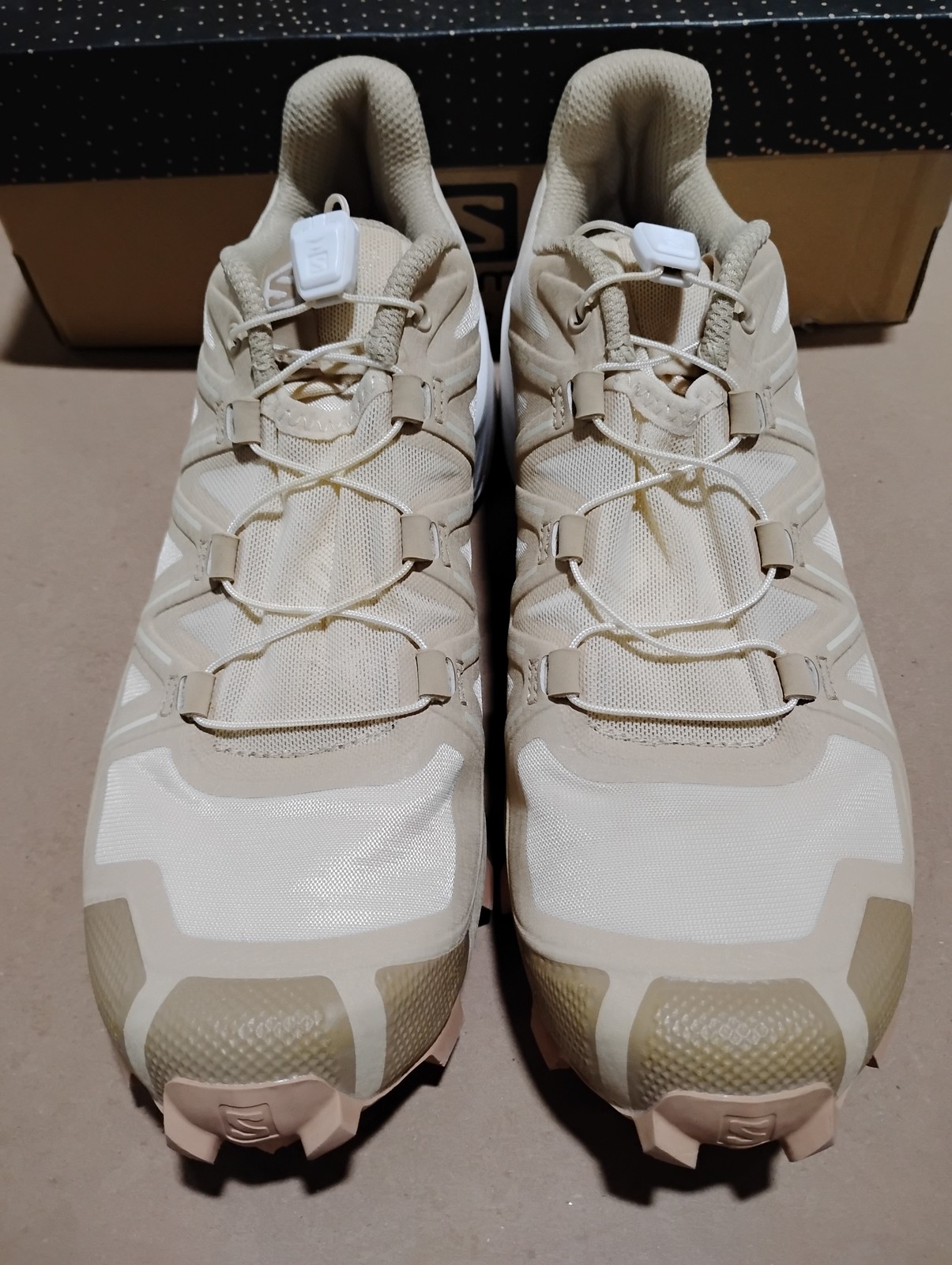 Scarpe da trail running Salomon Speedcross 5 donna beige (larghezza regolare)