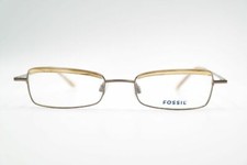 Vintage Fossil OF1062 200 47 18 145 Brown Oval Glasses Eyeglasses NOS