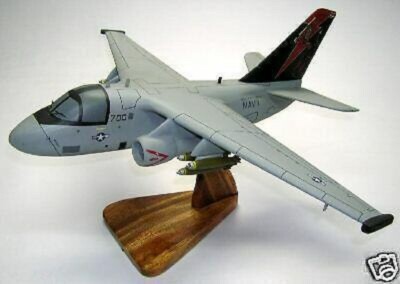 S-3 Viking Lockheed S3 Airplane Desktop Kiln Dried Wood Model Big New