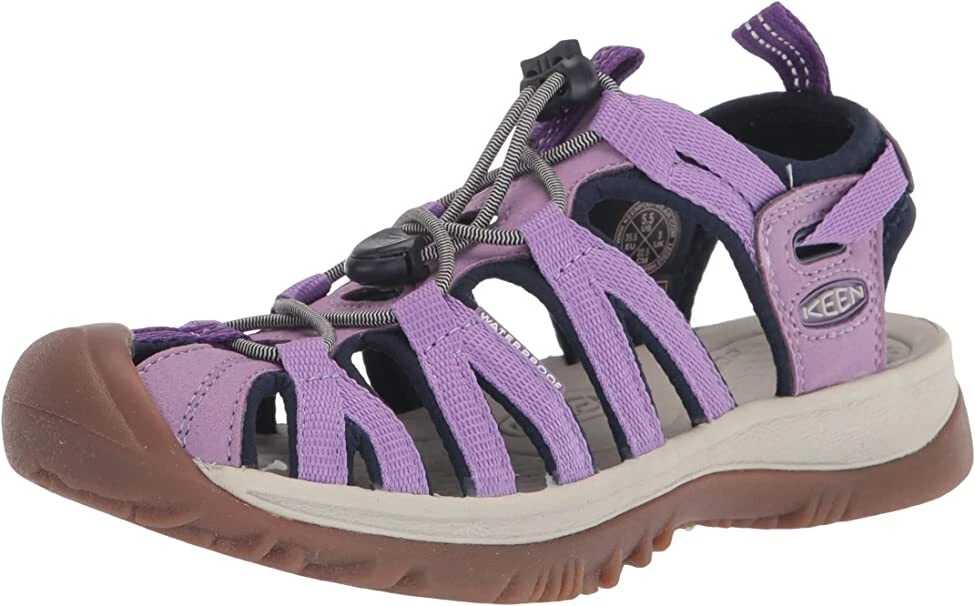 KEEN Womens Whisper Closed Toe Sport Sandals Chalk Violet