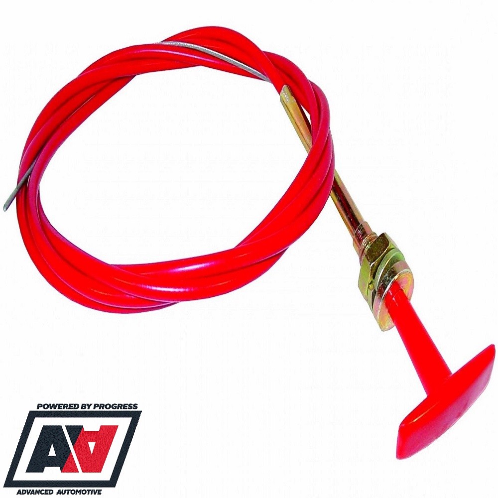 Battery Kill Master Switch T Pull Cable 1.5 Metre Length In Red ADV eBay