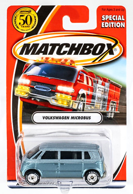 2002 Matchbox Volkswagen Microbus LIGHT BLUE | 50th | SPECIAL EDITION | MOC