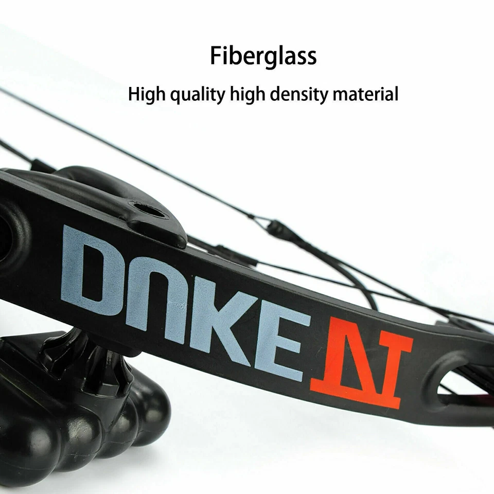 15-29lbs Pro Compound Right Hand Bow Kit Archery Arrow Target Hunting Black Set - Image 2 of 4