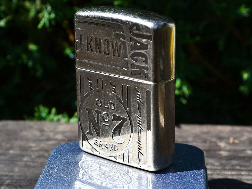 Jack Daniels Zippo Lighter - I Know Jack - Armor Case - Old No. 7
