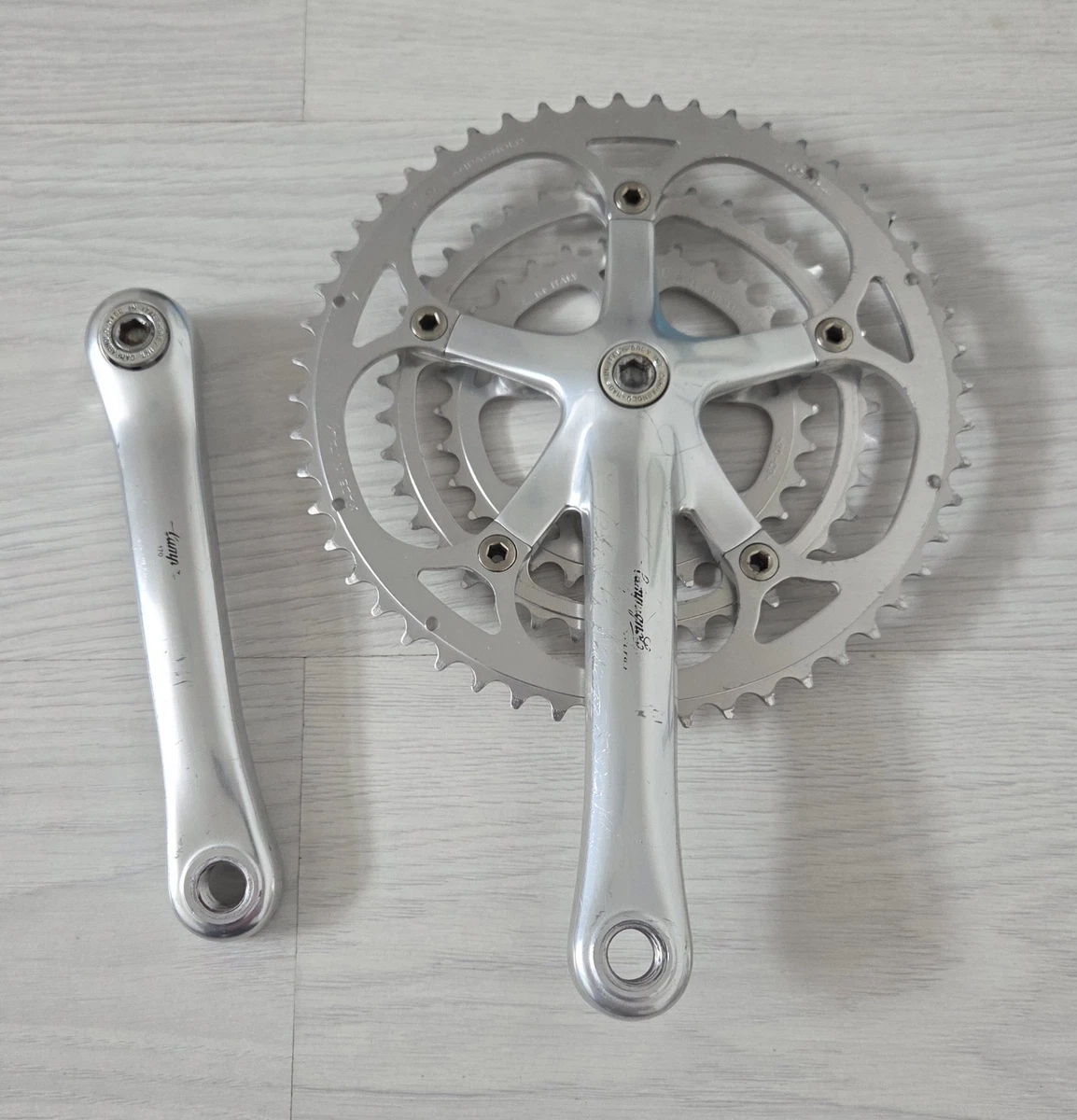Pédalier Campagnolo Comp Triple 175mm - Occasion Vélo Route - Aluminium Italien