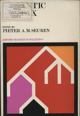 Semantic Syntax Seuren, Pieter A. M.: